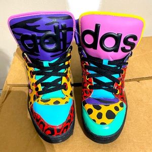 Excellent Condition- Jeremy Scott Adidas Animal Print